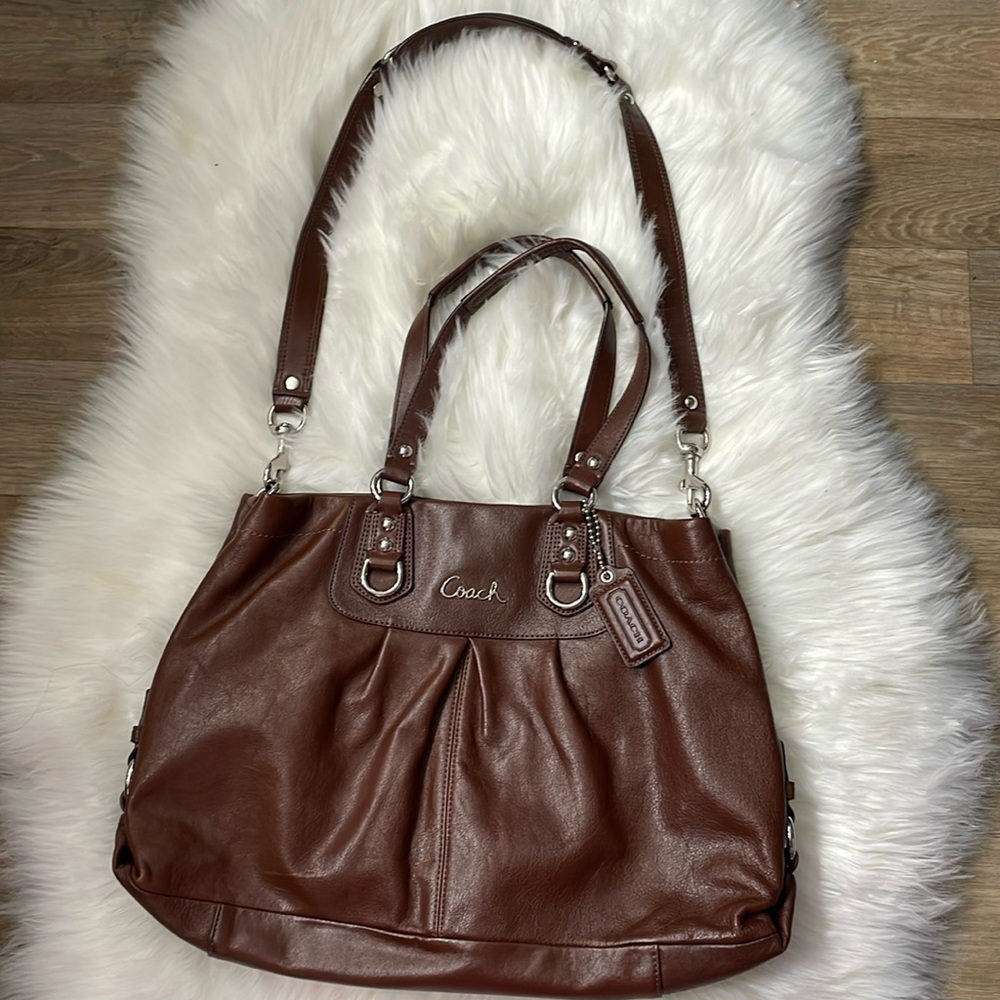 Coach Ashley Brown leather